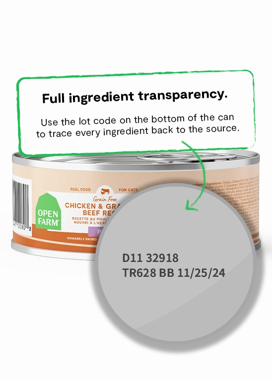 Open Farm Grain Free Chicken & Grass-Fed Beef Pate Wet Cat Food