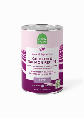 Open Farm Grain Free Chicken & Salmon Pate Wet Dog Food