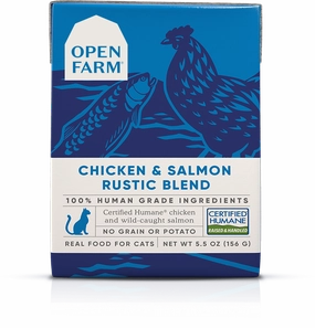Open Farm Grain Free Chicken & Salmon Recipe Rustic Blend Wet Cat Food