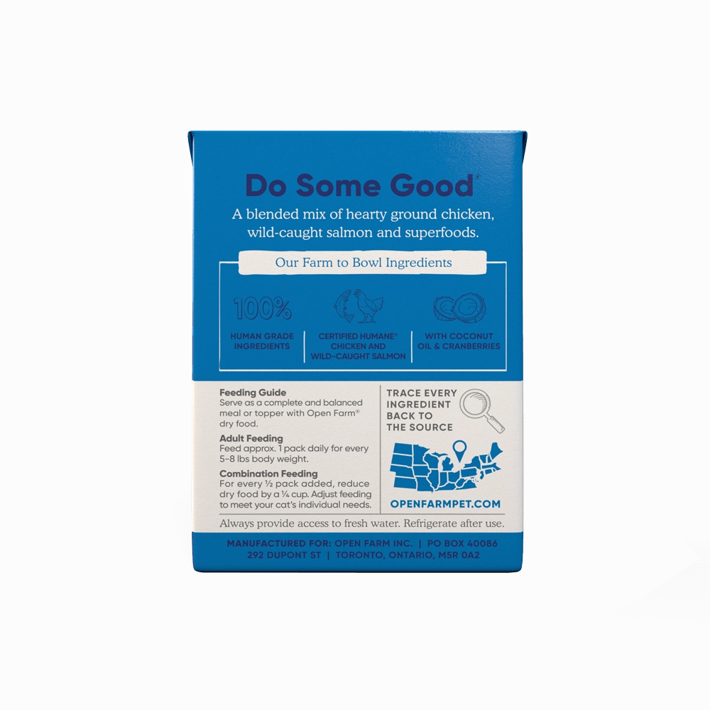 Open Farm Grain Free Chicken & Salmon Recipe Rustic Blend Wet Cat Food