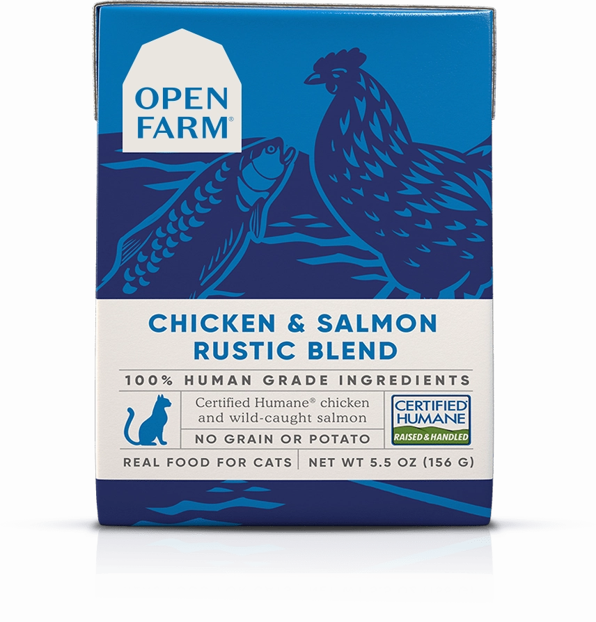 Open Farm Grain Free Chicken & Salmon Recipe Rustic Blend Wet Cat Food