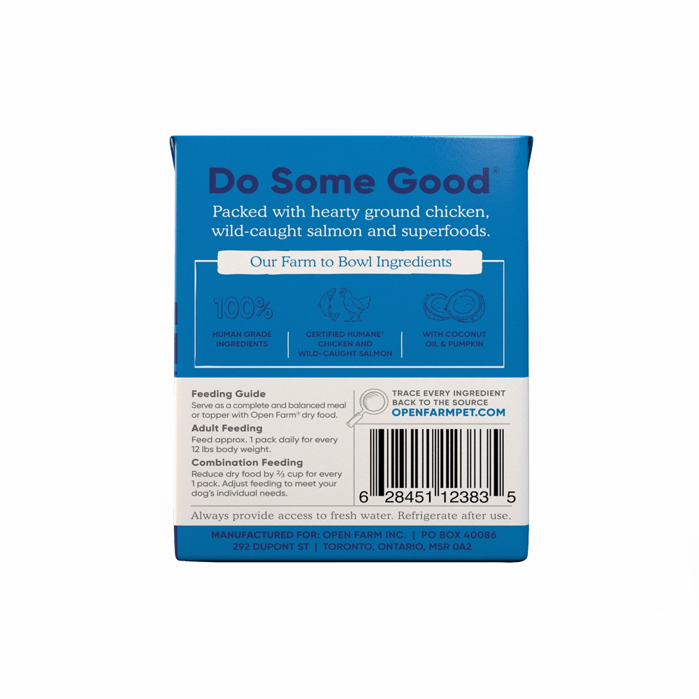 Open Farm Grain Free Chicken & Salmon Recipe Rustic Stew Wet Dog Food
