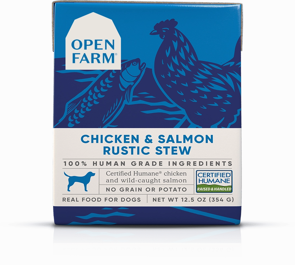 Open Farm Grain Free Chicken & Salmon Recipe Rustic Stew Wet Dog Food