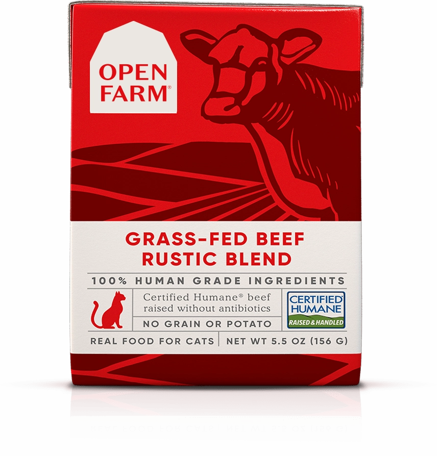 Open Farm Grain Free Grass Fed Beef Recipe Rustic Blend Wet Cat Food