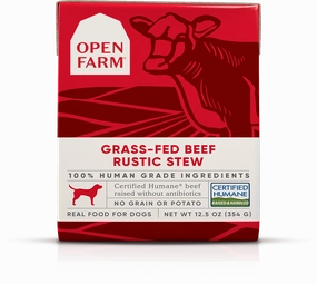 Open Farm Grain Free Grass Fed Beef Recipe Rustic Stew Wet Dog Food
