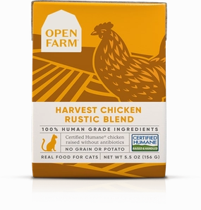 Open Farm Grain Free Harvest Chicken Recipe Rustic Blend Wet Cat Food