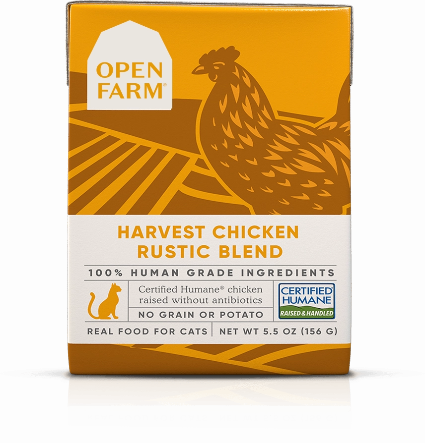Open Farm Grain Free Harvest Chicken Recipe Rustic Blend Wet Cat Food