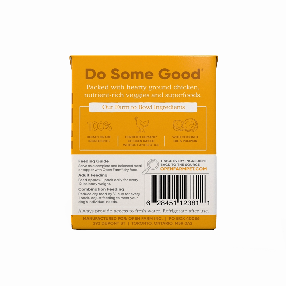 Open Farm Grain Free Harvest Chicken Recipe Rustic Stew Wet Dog Food
