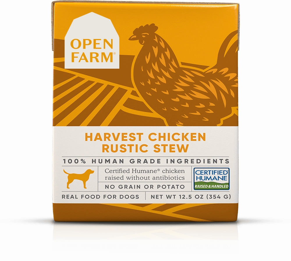 Open Farm Grain Free Harvest Chicken Recipe Rustic Stew Wet Dog Food