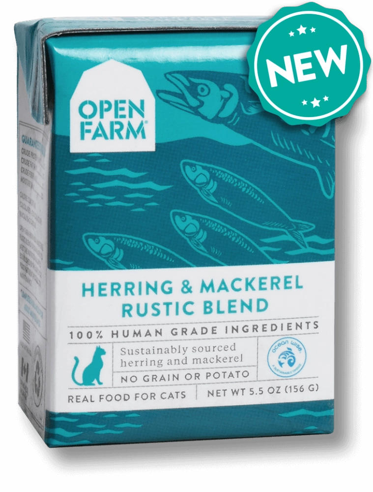 Open Farm Grain Free Herring & Mackerel Recipe Rustic Blend Wet Cat Food