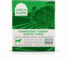 Open Farm Grain Free Homestead Turkey Recipe Rustic Stew Wet Dog Food