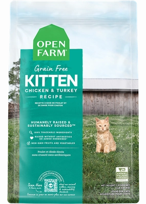 Open Farm Grain Free Kitten Chicken and Turkey Recipe Dry Food