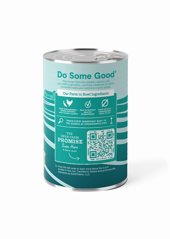 Open Farm Grain Free Puppy Chicken & Salmon Pate Wet Dog Food