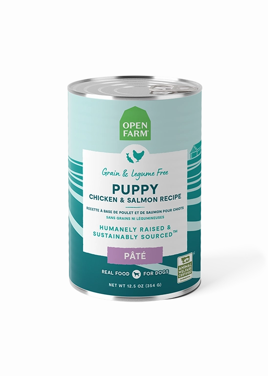 Open Farm Grain Free Puppy Chicken & Salmon Pate Wet Dog Food