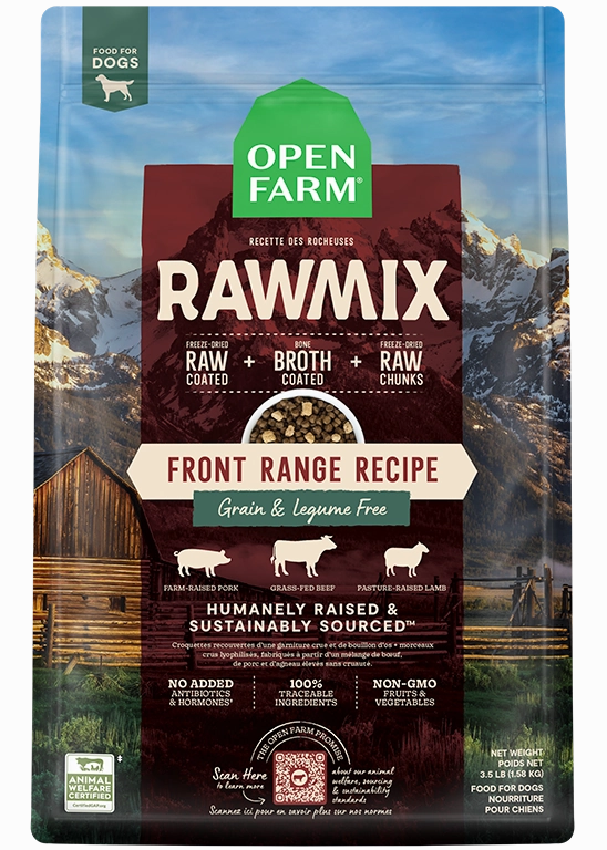 Open Farm Grain-Free RawMix Front Range Recipe Dog Food