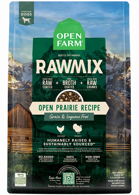 Open Farm Grain-Free RawMix Open Prairie Recipe Dog Food