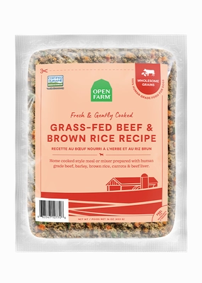 Open Farm Grass-Fed Beef and Brown Rice with Wholesome Grains Gently Cooked Recipe