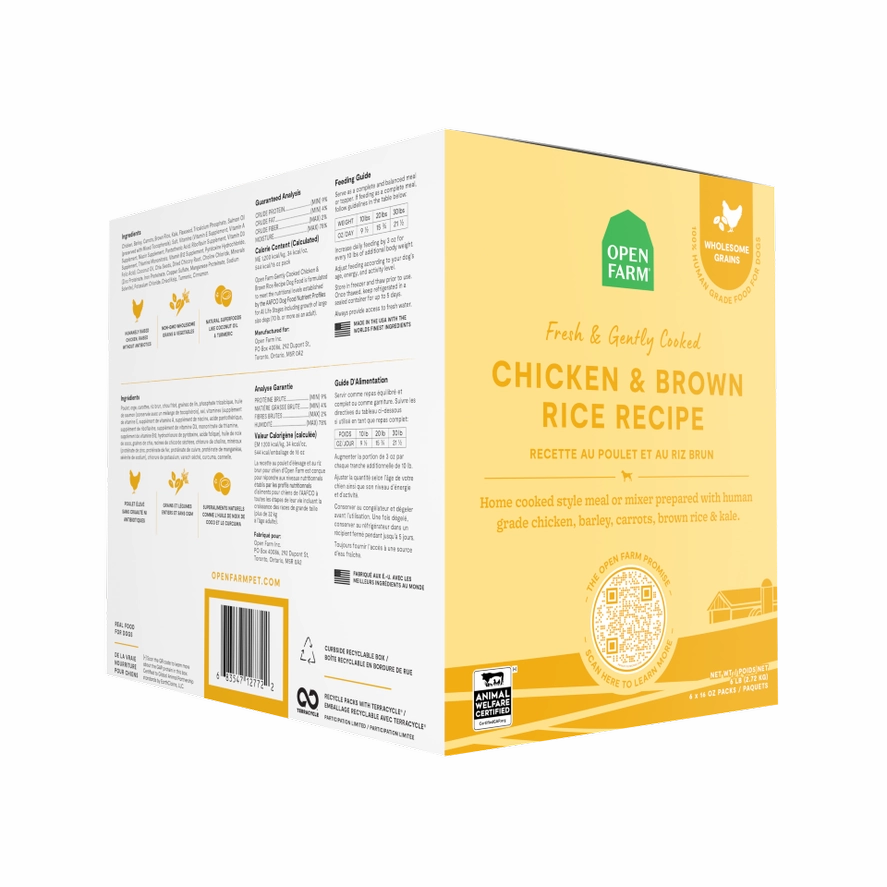 Open Farm Harvest Chicken and Brown Rice with Wholesome Grains Gently Cooked Recipe