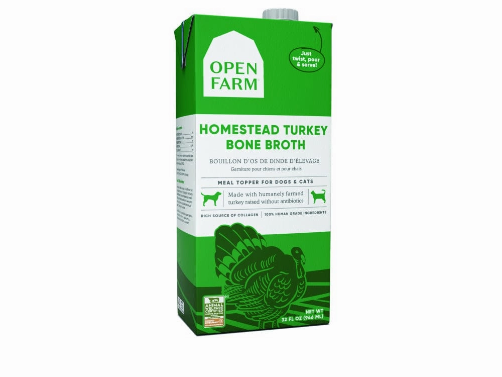 Open Farm Homestead Turkey Bone Broth for Dogs & Cats