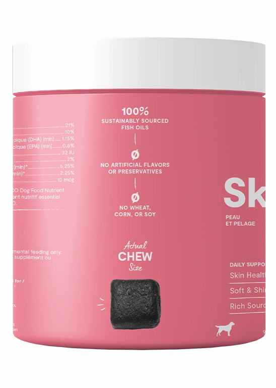 Open Farm Skin & Coat Supplement Chews for Dogs