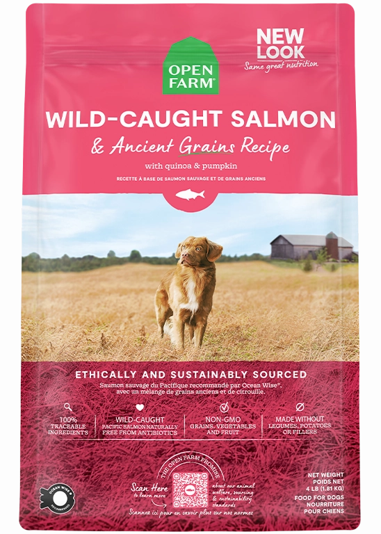 Open Farm Wild Caught Salmon & Ancient Grains Dry Dog Food