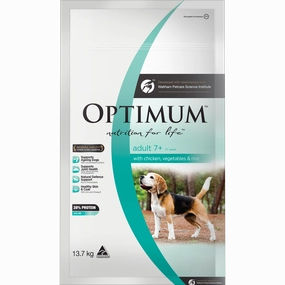OPTIMUM - Adult 7  with Chicken, Vegetables & Rice Dry Dog Food (13.7kg)