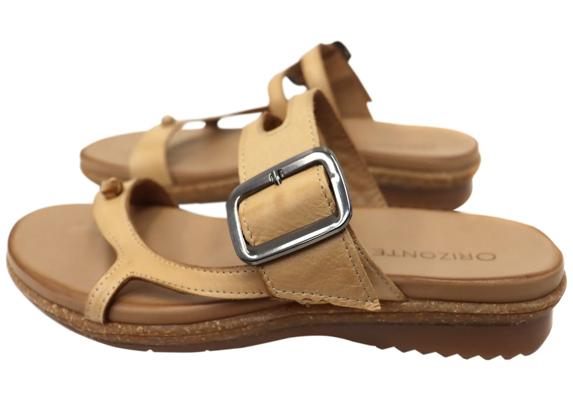 Orizonte Balmaine Womens Comfortable European Leather Thongs Sandals Orizonte Shoes