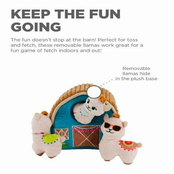 Outward Hound Hide A Llama Plush Dog Toy Puzzle