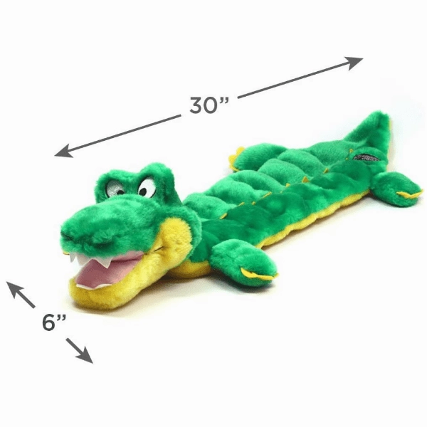 Outward Hound Squeaker Matz Plush Gator Dog Toy