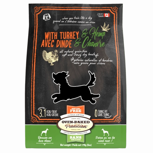 Oven-Baked Tradition Soft & Chewy Grain-Free Turkey & Hemp Dog Treats