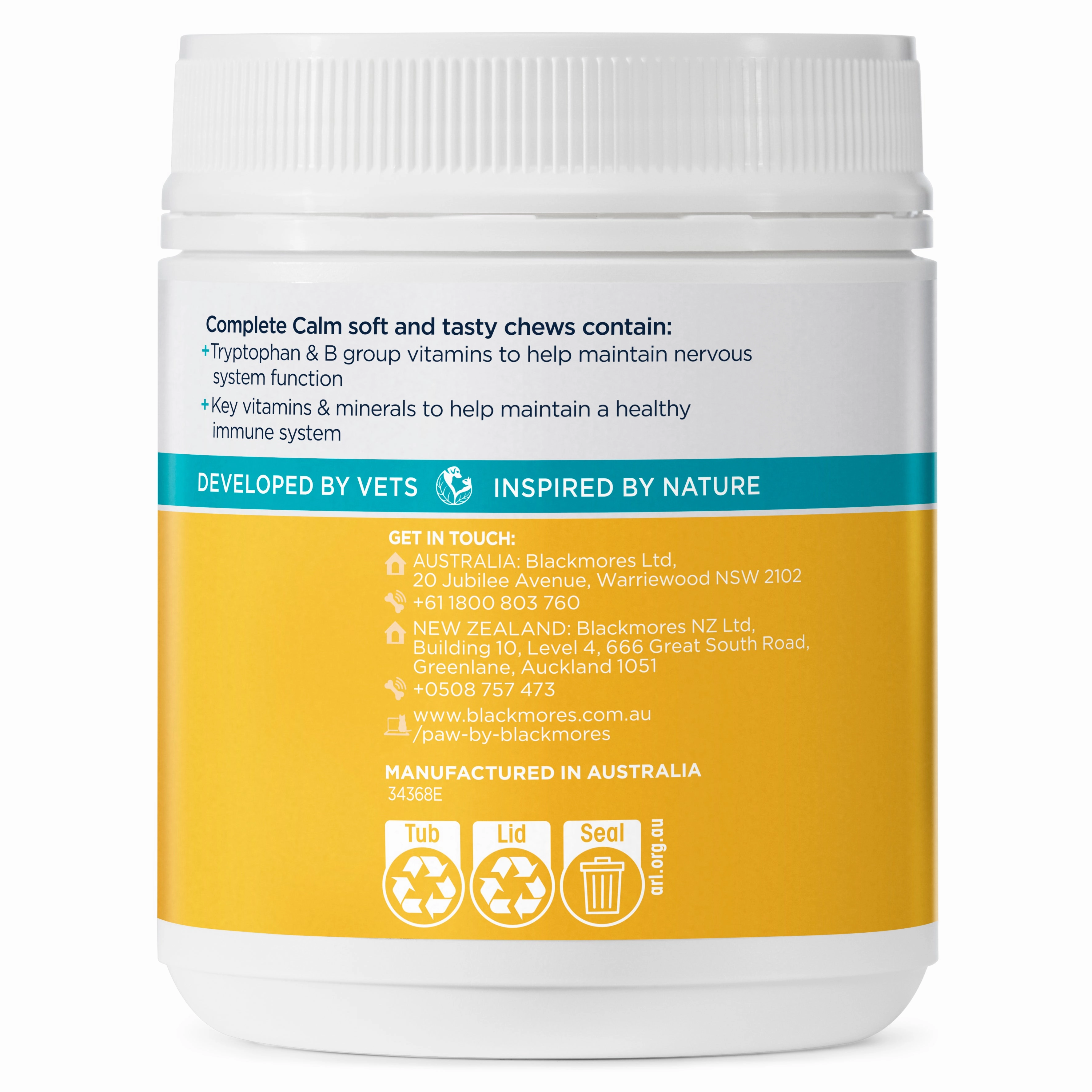 PAW - Complete Calm Multivitamins for Dogs (60pk)