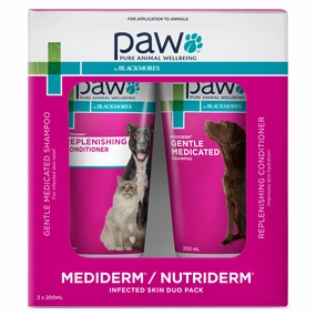 PAW - Medi-NutriDerm Infected Skin Duo Pack for Dogs and Cats (2x200ml)