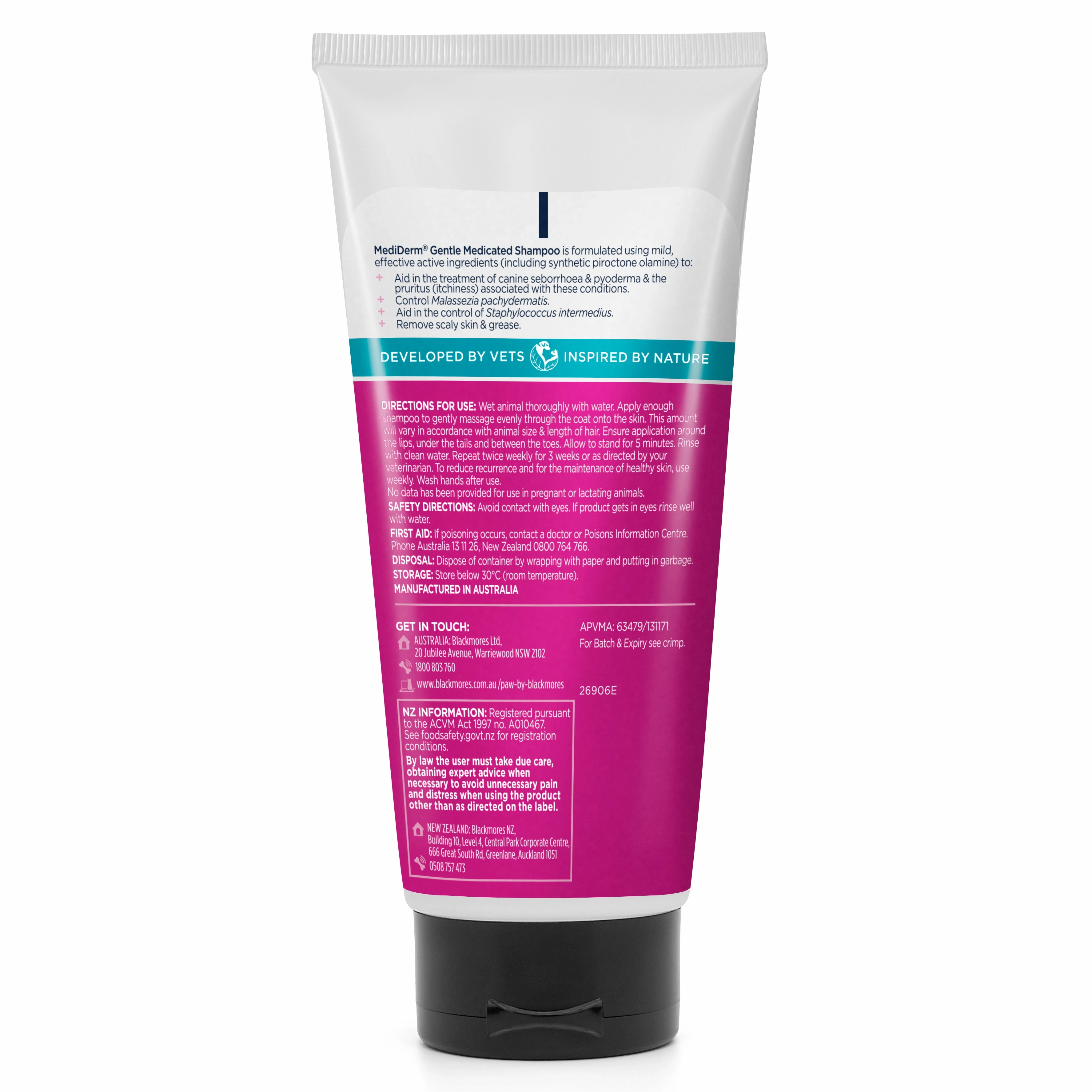 PAW - MediDerm Gentle Medicated Shampoo for Dogs (200ml)