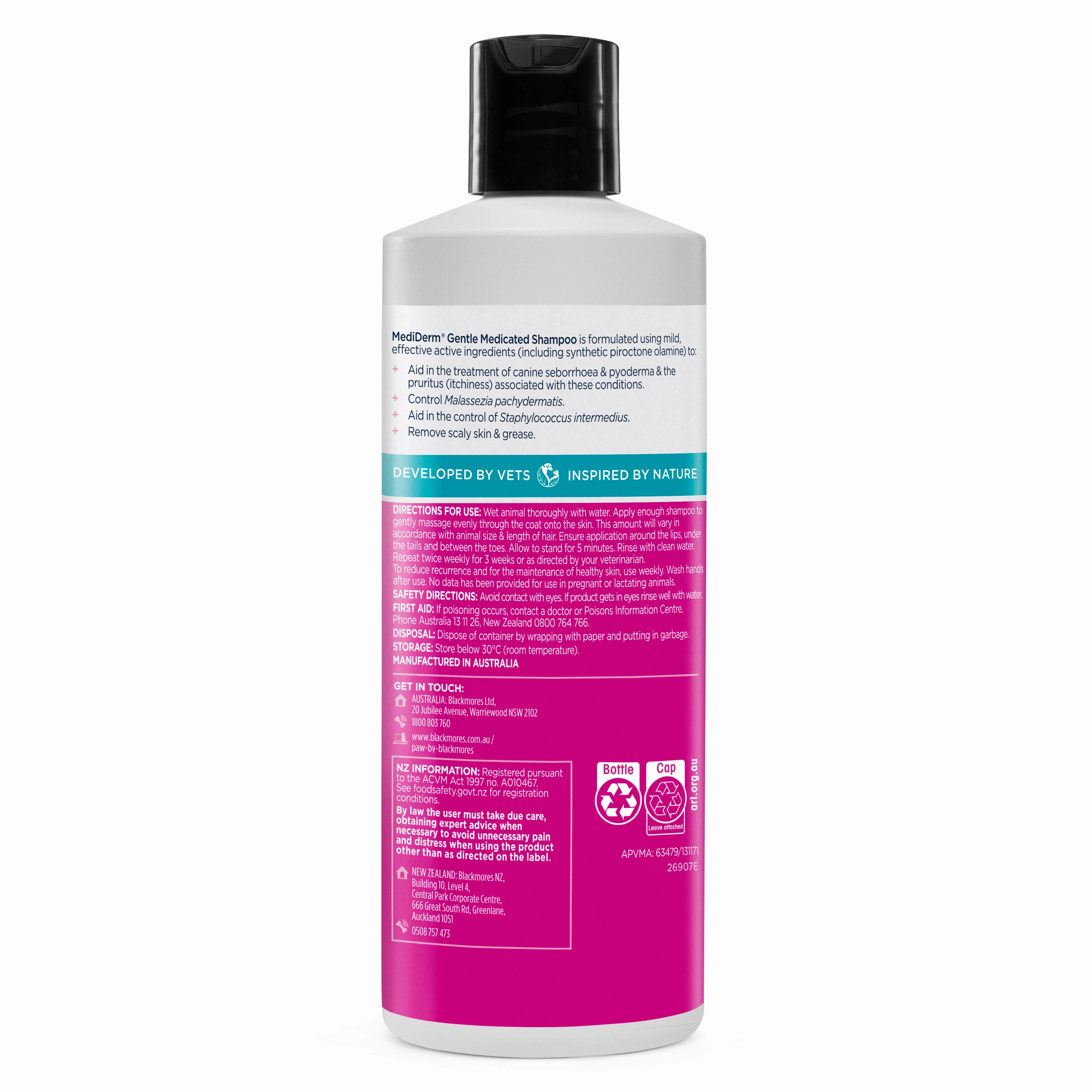 PAW - MediDerm Gentle Medicated Shampoo for Dogs (500ml)