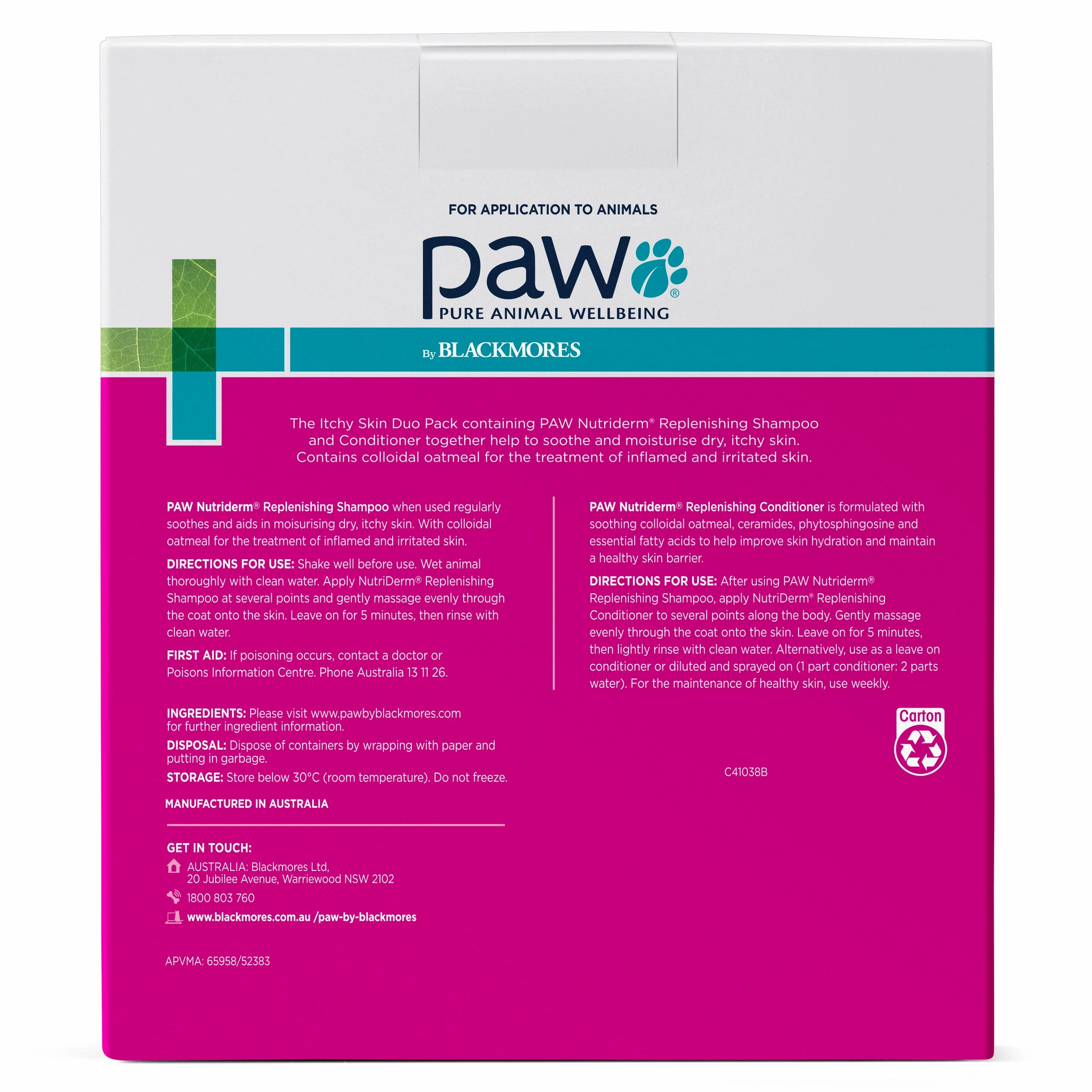 PAW - NutriDerm Itchy Skin Duo Pack for Dogs and Cats (2x200ml)