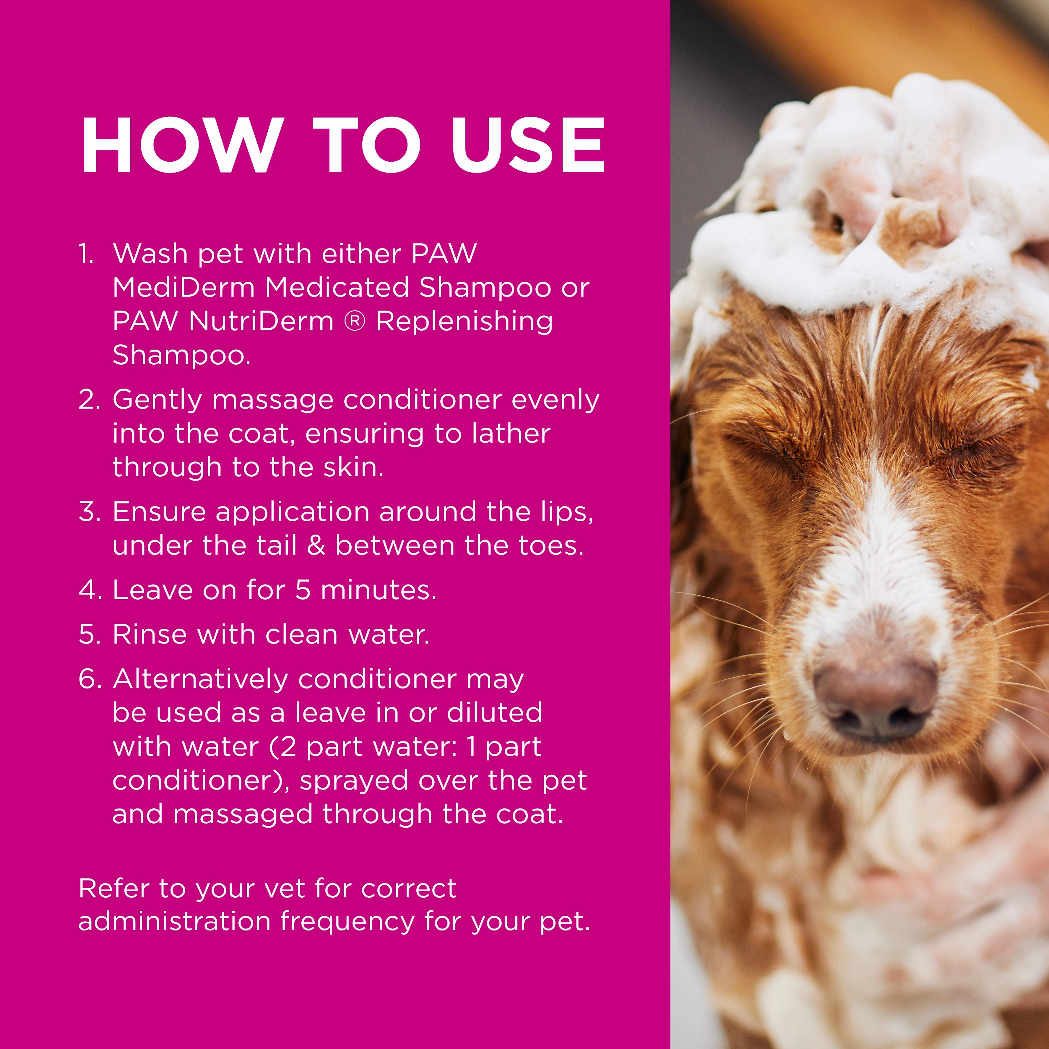 PAW - NutriDerm Replenishing Conditioner for Dogs and Cats (200ml)
