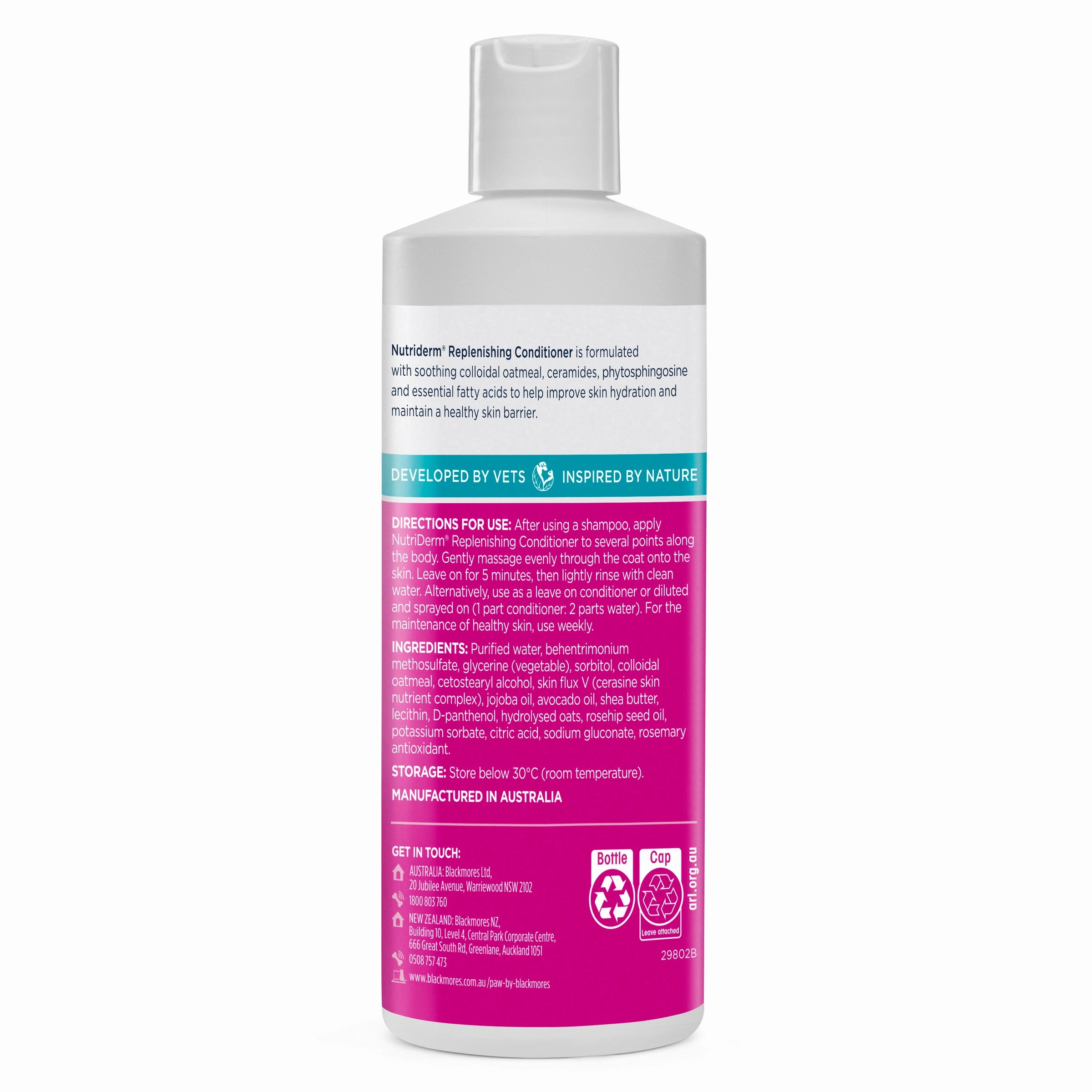 PAW - NutriDerm Replenishing Conditioner for Dogs and Cats (500ml)