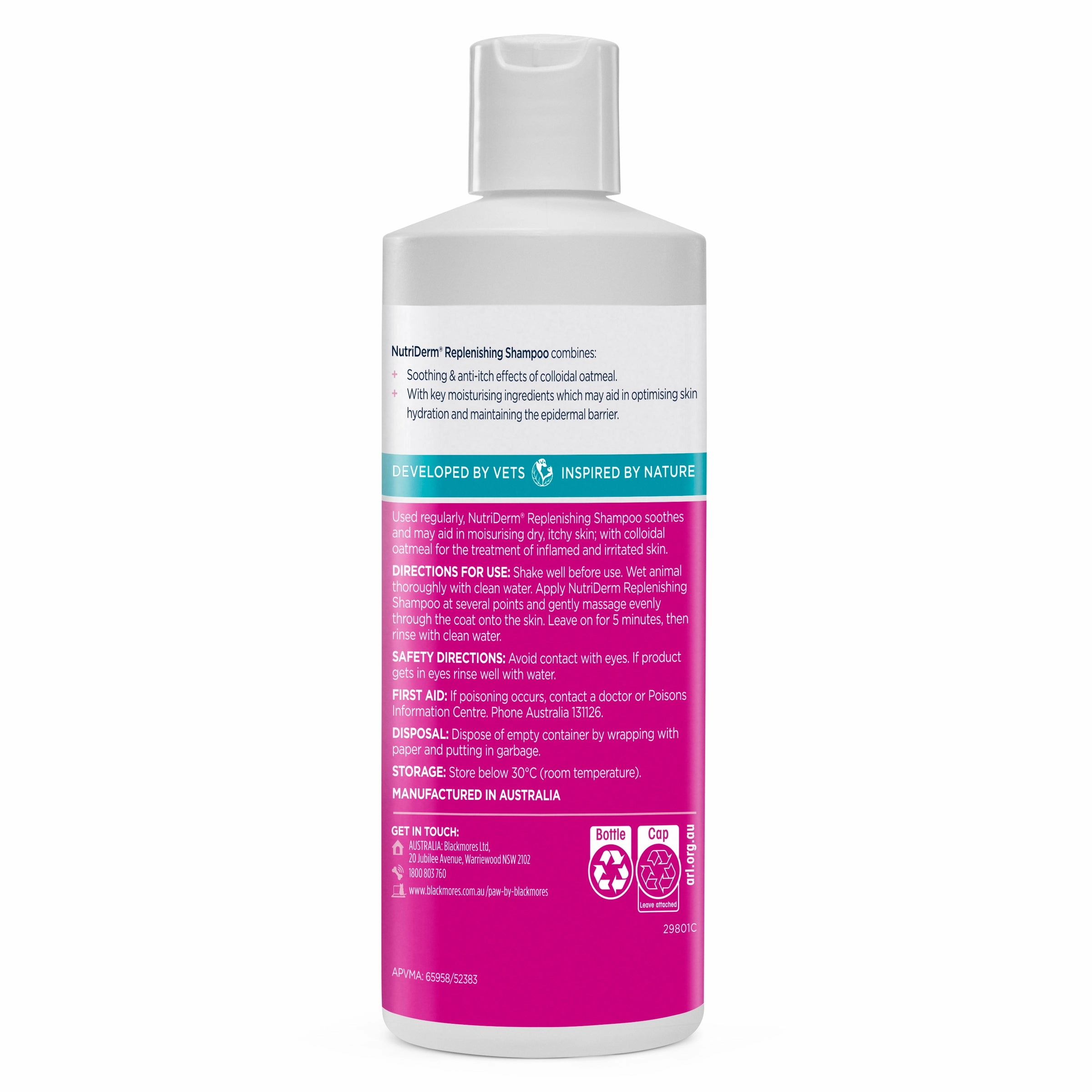 PAW - NutriDerm Replenishing Shampoo for Dogs and Cats (500ml)