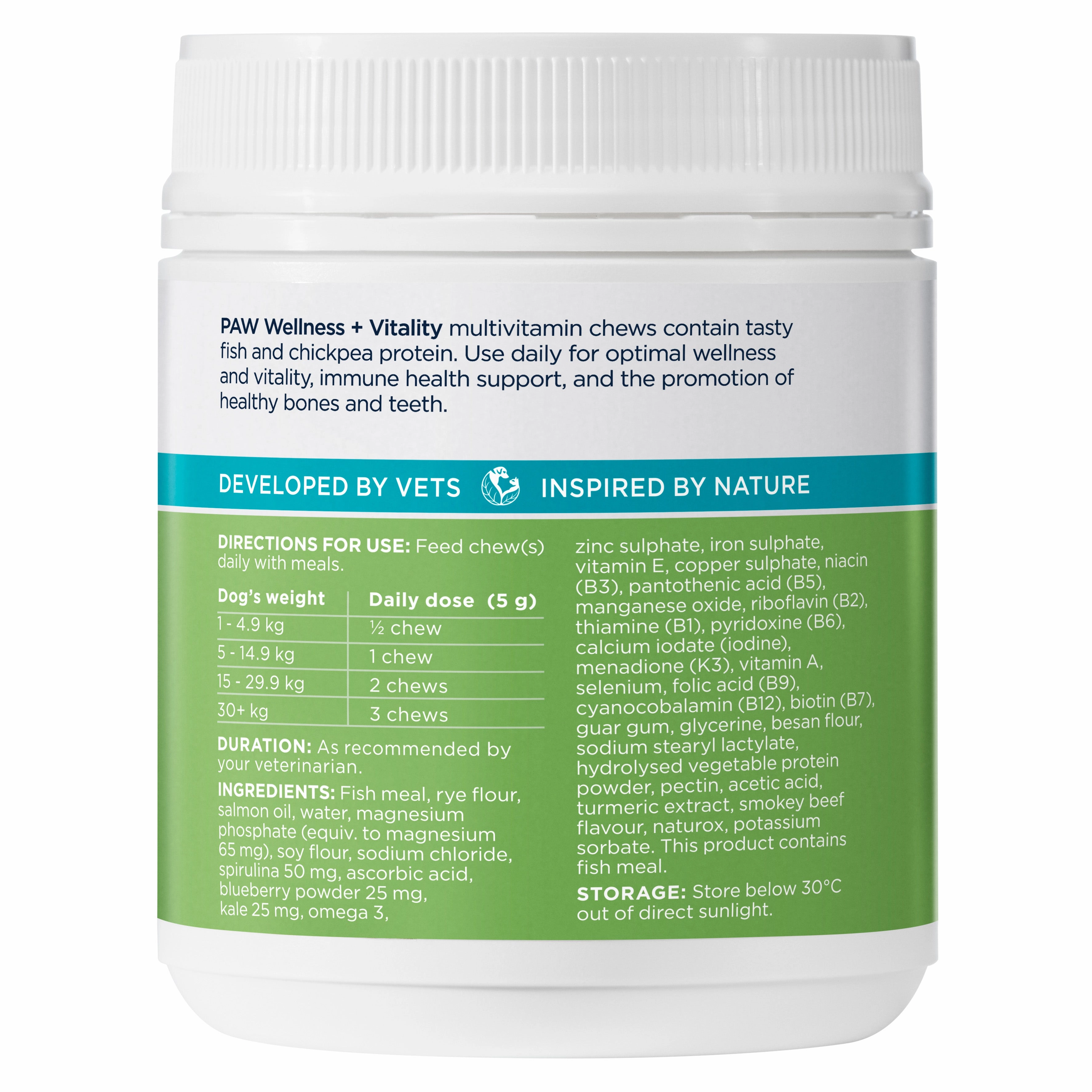 PAW - Wellness and Vitality Multivitamins for Dogs (60pk)