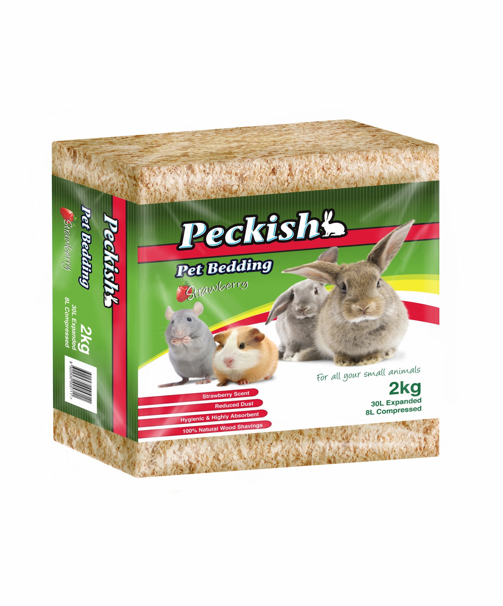 Peckish - Pet Bedding Strawberry (30L)