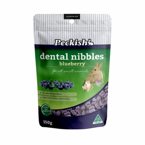 Peckish - Small Animal Dental Nibbles Blueberry Treat 150g