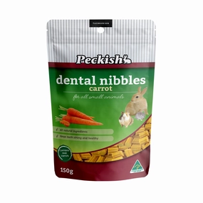 Peckish - Small Animal Dental Nibbles Carrot Treat 150g
