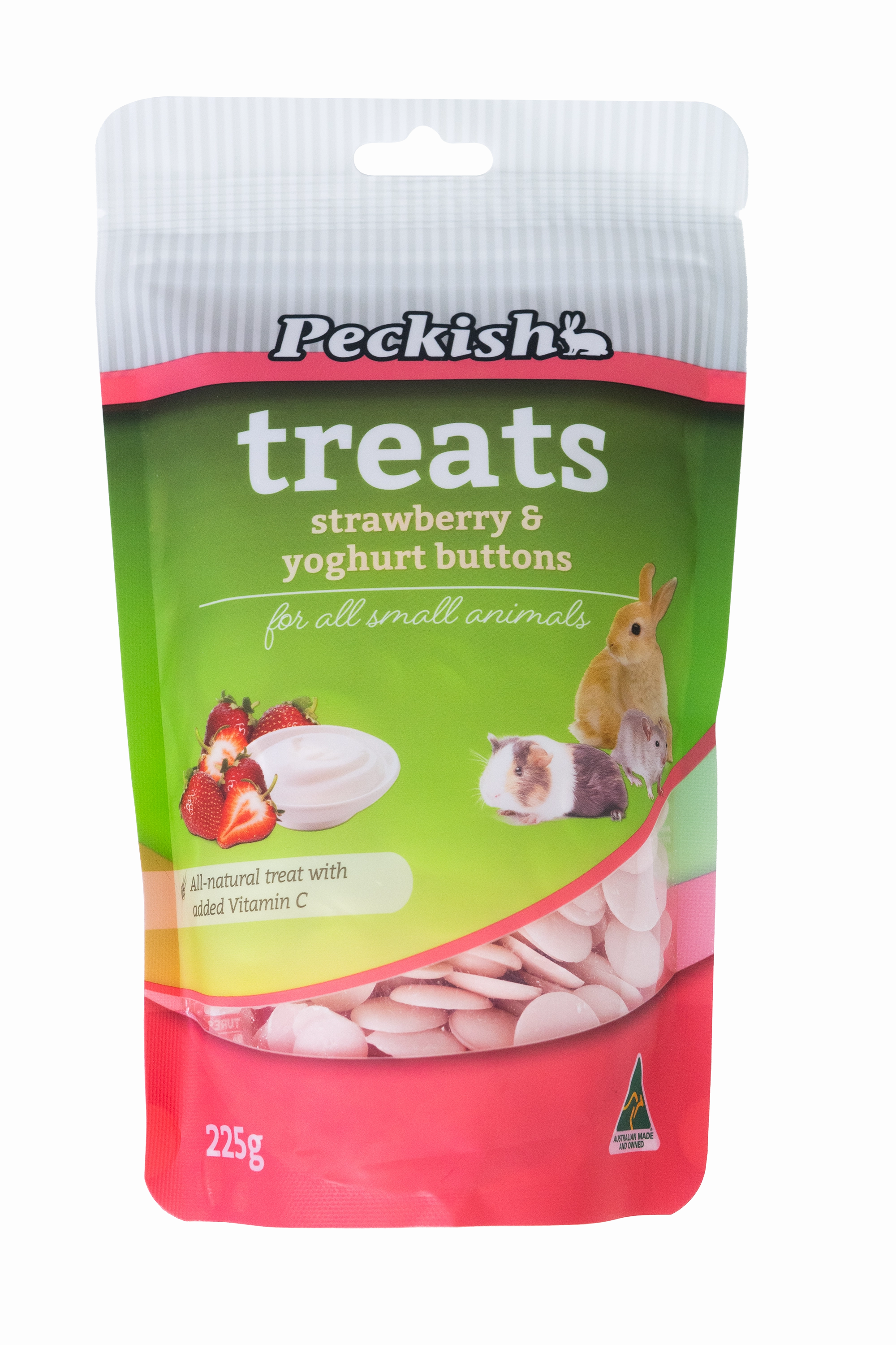 Peckish - Small Animal Strawberry & Yoghurt Treat 225g