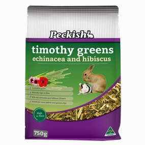 Peckish - Timothy Greens Echinacea & Hibiscus (750g)