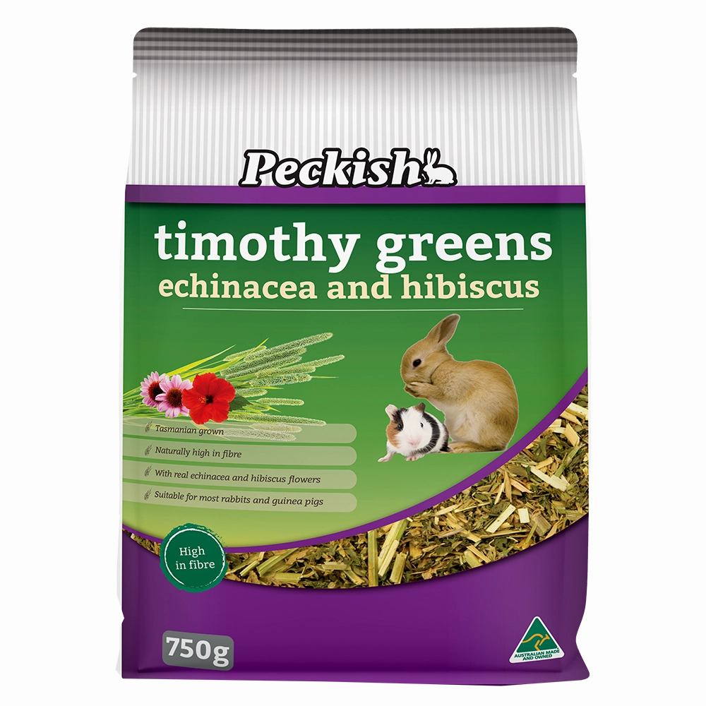 Peckish - Timothy Greens Echinacea & Hibiscus (750g)