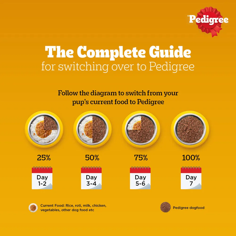 Pedigree PRO Active Adult Large Breed Dry Food, Pedigree Chicken Liver Gravy Dogs Wet Food Combo