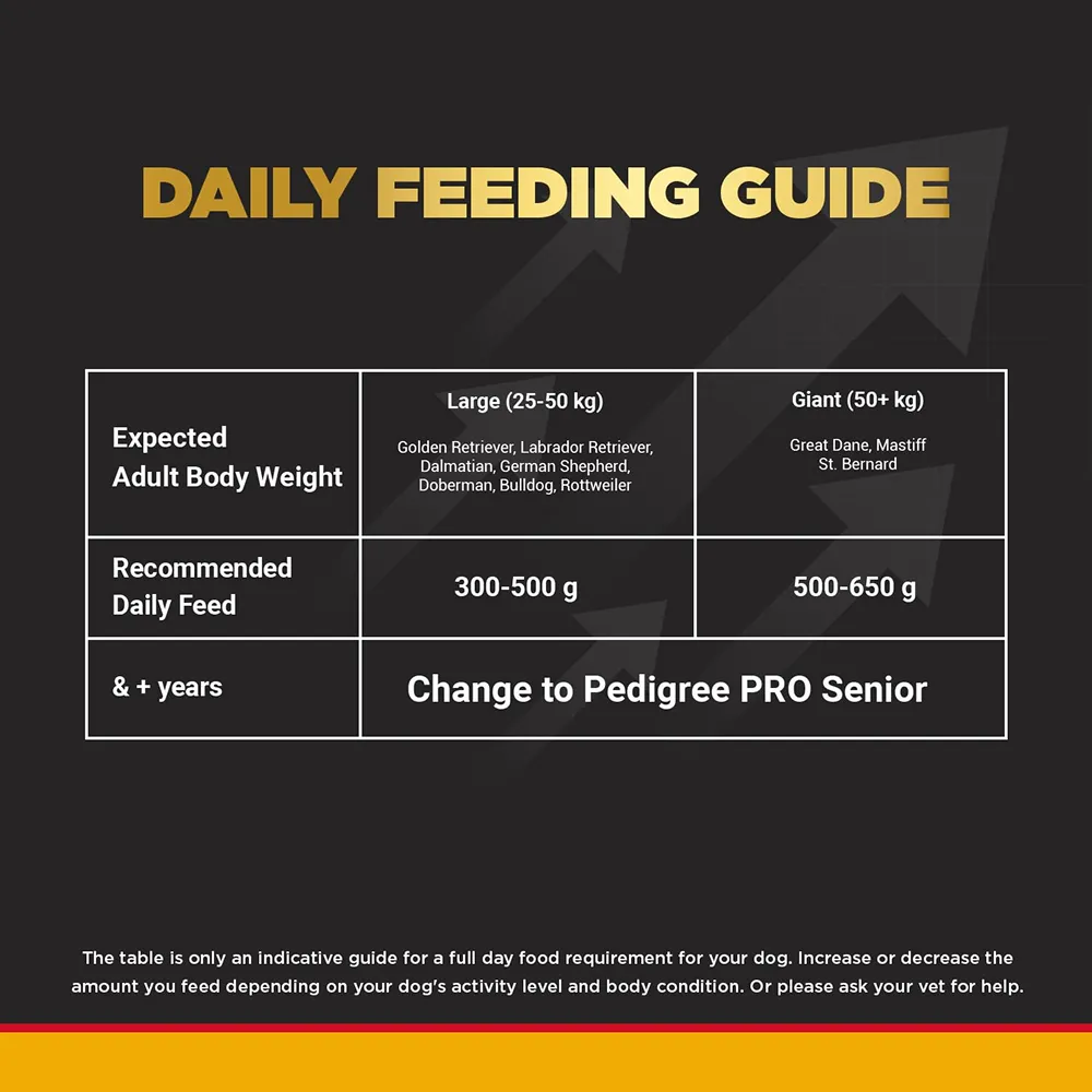 Pedigree PRO Expert Nutrition Active Adult Large Breed Dry Food and Pedigree Chicken & Liver Chunks in Gravy Adult Dog Wet Food Combo