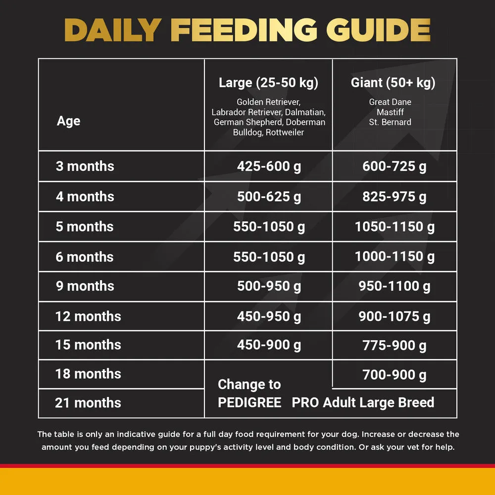 Pedigree PRO Large Breed Puppy Dry Food, Pedigree Chicken Liver Gravy Adult Dog Wet Food Combo