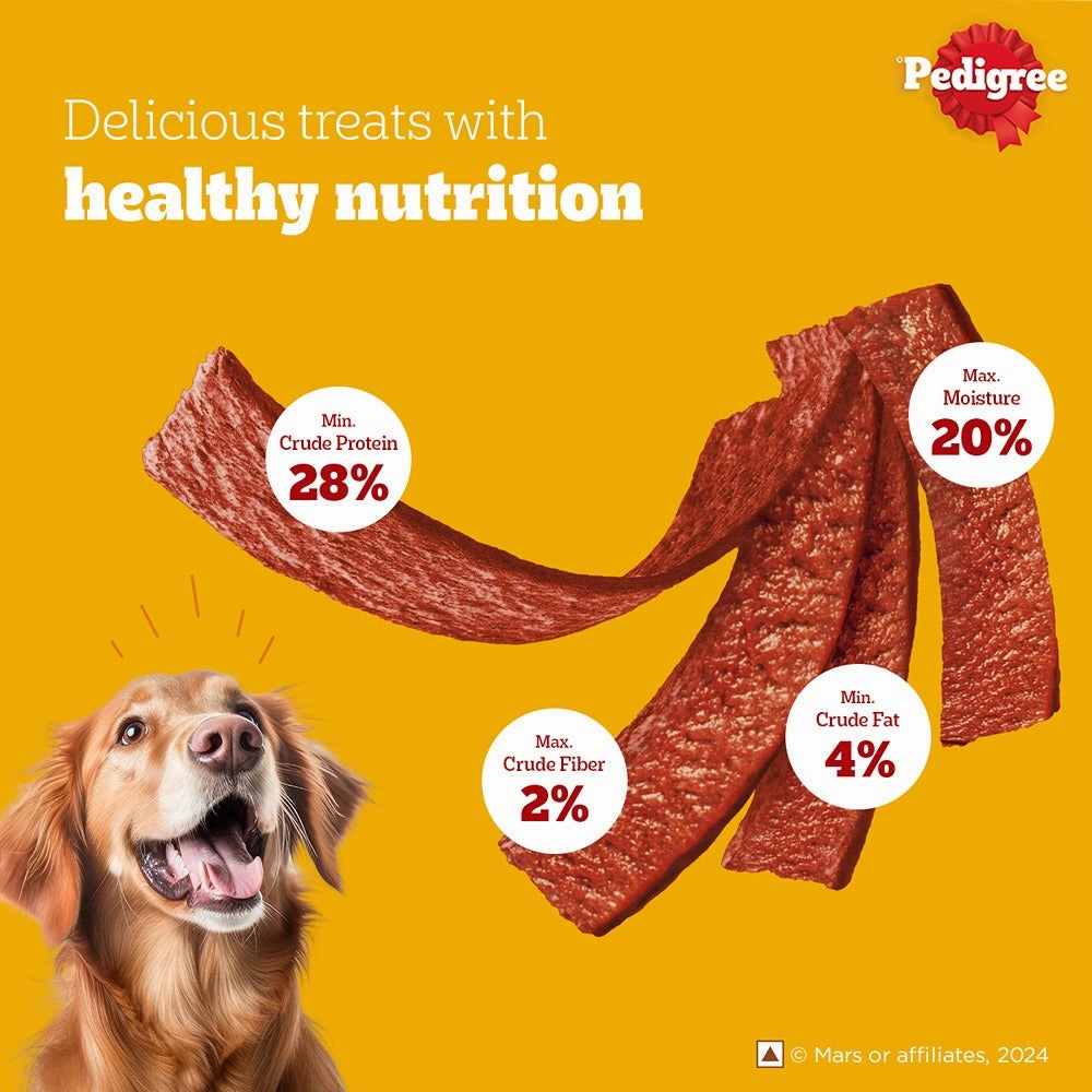 Pedigree Dentastix Oral Care for Adult (Large Breed of 25 kg ) and Grilled Liver Tasty Jerky Dog Treats Combo