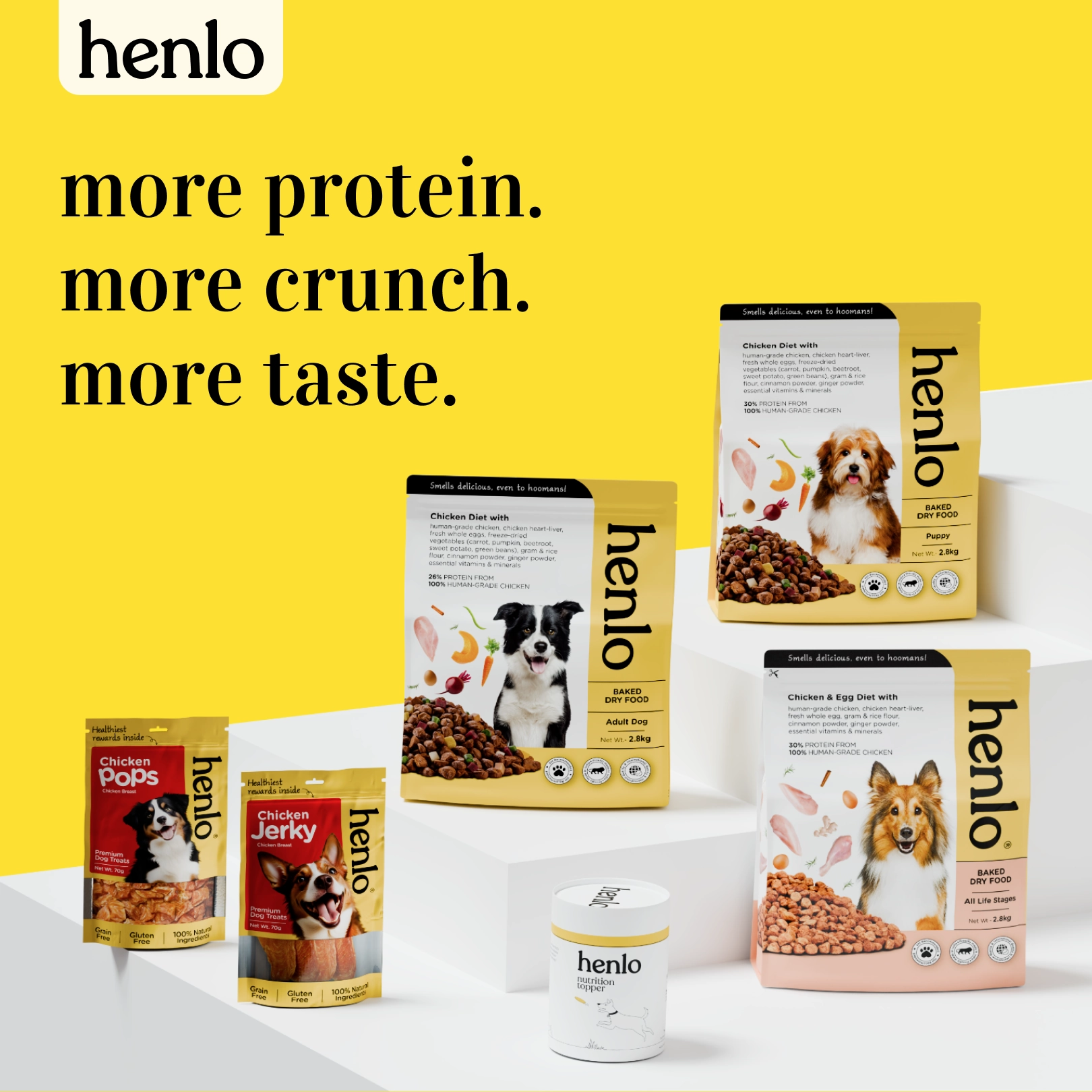 Pedigree Dentastix Oral Care for Adult (Large Breed of 25 kg ) and Henlo Chicken Jerky Dog Treats Combo